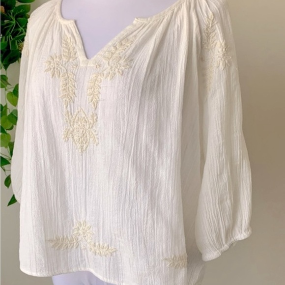 House Of Harlow 1960 women’s white boho flowy blouse size small - Picture 10 of 10